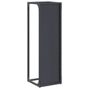 vidaXL antracitszürke hidegen hengerelt acél tűzifatároló 25x25x80 cm
