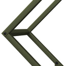 vidaXL olívazöld hidegen hengerelt acél tűzifatároló 60x25x60 cm