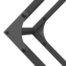 vidaXL fekete hidegen hengerelt acél tűzifatároló 100x25x100 cm