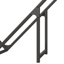 vidaXL fekete hidegen hengerelt acél tűzifatároló 100x25x100 cm