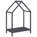 vidaXL antracitszürke hidegen hengerelt acél tűzifatároló 40x25x60 cm