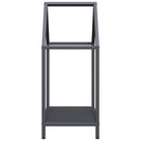 vidaXL antracitszürke hidegen hengerelt acél tűzifatároló 40x25x60 cm