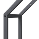 vidaXL antracitszürke hidegen hengerelt acél tűzifatároló 40x25x60 cm