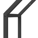 vidaXL fekete hidegen hengerelt acél tűzifatároló 40x25x90 cm
