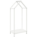 vidaXL fehér hidegen hengerelt acél tűzifatároló 40x25x90 cm