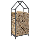 vidaXL antracitszürke hidegen hengerelt acél tűzifatároló 40x25x90 cm