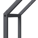 vidaXL antracitszürke hidegen hengerelt acél tűzifatároló 40x25x90 cm