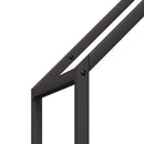 vidaXL fekete hidegen hengerelt acél tűzifatároló 40x25x120 cm
