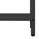 vidaXL fekete hidegen hengerelt acél tűzifatároló 40x25x120 cm