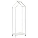 vidaXL fehér hidegen hengerelt acél tűzifatároló 40x25x120 cm