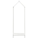 vidaXL fehér hidegen hengerelt acél tűzifatároló 40x25x120 cm