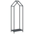 vidaXL antracitszürke hidegen hengerelt acél tűzifatároló 40x25x120 cm