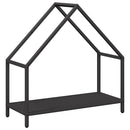 vidaXL fekete hidegen hengerelt acél tűzifatároló 60x25x60 cm