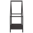 vidaXL fekete hidegen hengerelt acél tűzifatároló 60x25x60 cm