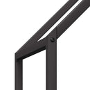 vidaXL fekete hidegen hengerelt acél tűzifatároló 60x25x60 cm