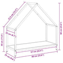 vidaXL fekete hidegen hengerelt acél tűzifatároló 60x25x60 cm