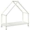 vidaXL fehér hidegen hengerelt acél tűzifatároló 60x25x60 cm