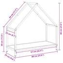 vidaXL antracitszürke hidegen hengerelt acél tűzifatároló 60x25x60 cm