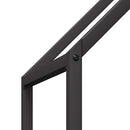 vidaXL fekete hidegen hengerelt acél tűzifatároló 60x25x90 cm