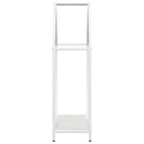 vidaXL fehér hidegen hengerelt acél tűzifatároló 60x25x90 cm