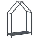 vidaXL antracitszürke hidegen hengerelt acél tűzifatároló 60x25x90 cm