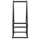 vidaXL fekete hidegen hengerelt acél tűzifatároló 50x25x60 cm