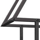 vidaXL fekete hidegen hengerelt acél tűzifatároló 50x25x60 cm