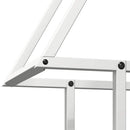 vidaXL fehér hidegen hengerelt acél tűzifatároló 50x25x60 cm
