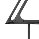 vidaXL fekete hidegen hengerelt acél tűzifatároló 80x25x90 cm