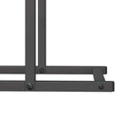 vidaXL fekete hidegen hengerelt acél tűzifatároló 80x25x90 cm