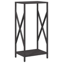 vidaXL fekete hidegen hengerelt acél tűzifatároló 34x25x70 cm