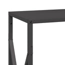 vidaXL fekete hidegen hengerelt acél tűzifatároló 34x25x70 cm