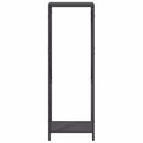 vidaXL fekete hidegen hengerelt acél tűzifatároló 34x25x100 cm