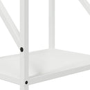 vidaXL fehér hidegen hengerelt acél tűzifatároló 34x25x100 cm