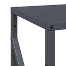 vidaXL antracitszürke hidegen hengerelt acél tűzifatároló 34x25x100 cm