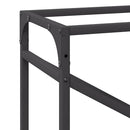 vidaXL fekete hidegen hengerelt acél tűzifatároló 60x25x100 cm