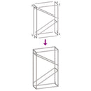 vidaXL fekete hidegen hengerelt acél tűzifatároló 60x25x100 cm