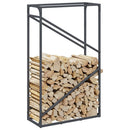 vidaXL antracitszürke hidegen hengerelt acél tűzifatároló 60x25x100 cm