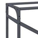 vidaXL antracitszürke hidegen hengerelt acél tűzifatároló 60x25x100 cm