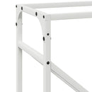 vidaXL fehér hidegen hengerelt acél tűzifatároló 40x25x100 cm