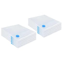vidaXL Tárolótáskák tárolóval 10 pcs Átlátszó és Kék 100 x 80 cm