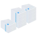 vidaXL Tárolótáskák tárolóval 50 pcs Átlátszó és Kék 100 x 80 cm