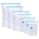 vidaXL Tárolótáskák tárolóval 5 pcs Átlátszó és Kék 130 x 100 cm