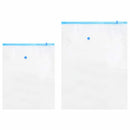 vidaXL Tárolótáskák tárolóval 5 pcs Átlátszó és Kék 130 x 100 cm