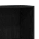 vidaXL Könyvespolc Fekete tölgy 60 x 24 x 76 cm Faanyag