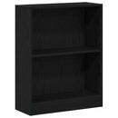 vidaXL Könyvespolc Fekete tölgy 60 x 24 x 76 cm Faanyag