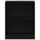 vidaXL Könyvespolc Fekete 60 x 24 x 76 cm Faanyag