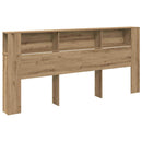 vidaXL Fejhajtó szekrény Artisan tölgy 220 x 18,5 x 102,5 cm Faanyag