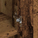 vidaXL Fali Szekrény polcokkal ajtóval Öreg fa 80 x 33 x 80 cm Faanyag