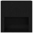 vidaXL Fali Szekrény polcokkal Musta tammi 80 x 33 x 80 cm Faanyag
